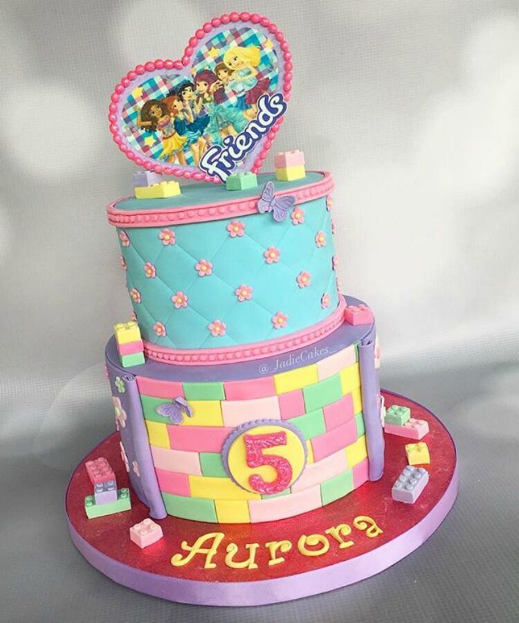 Lego Friends cake