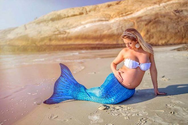 pregnancy bump photo ideas pregnant mermaid