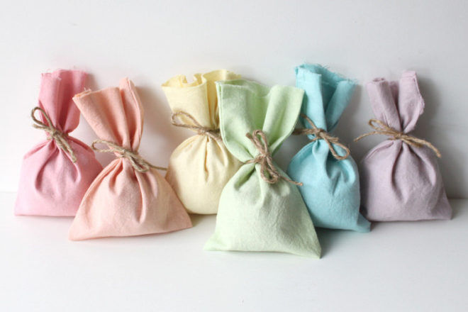 fabric rainbow party bags Etsy