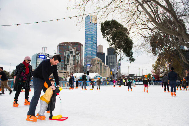 ice skating Melbourne Federation Square