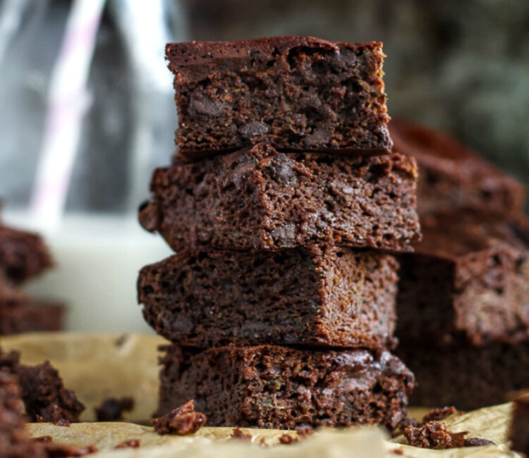zucchini brownies by running with spoons