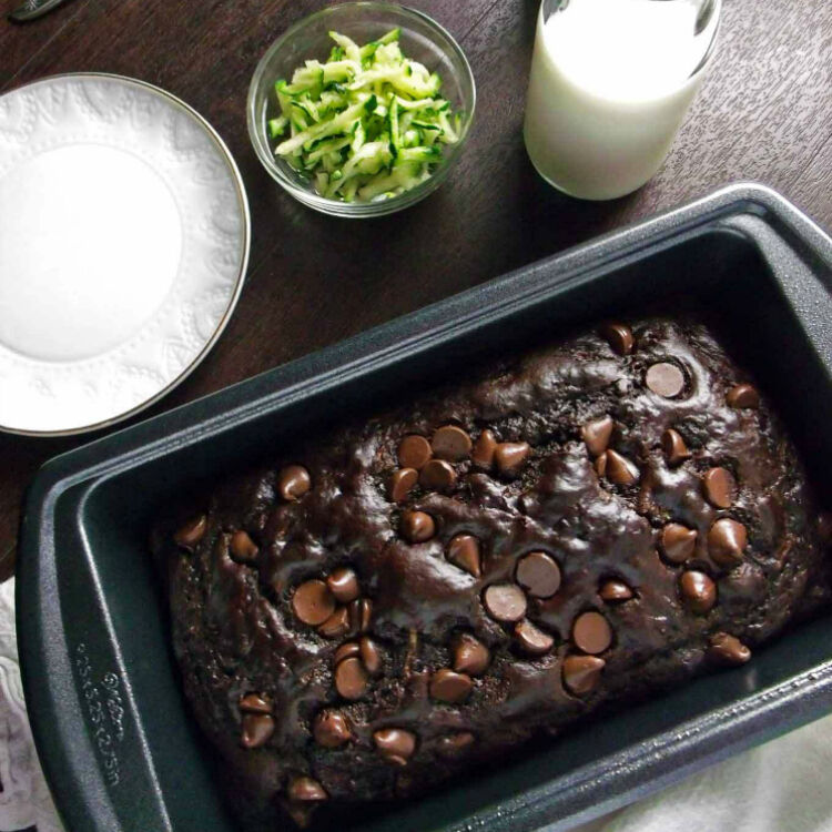 Chocolate zucchini bread by wyldflour