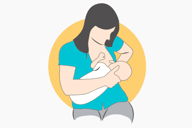Cross Cradle Breastfeeding