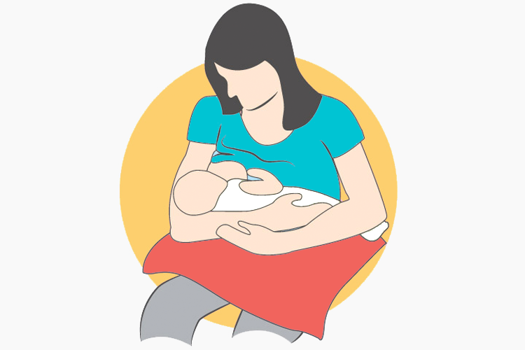 The Cradle Hold Breastfeeding position