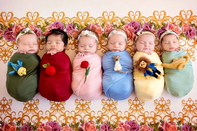 Belly Babies Disney Princess photo shoot 