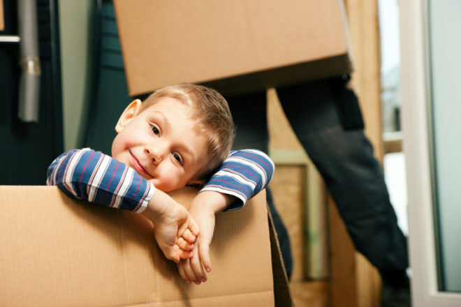 moving house with children