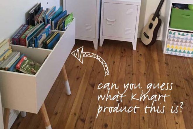 Kmart hacks for book and toy storage
