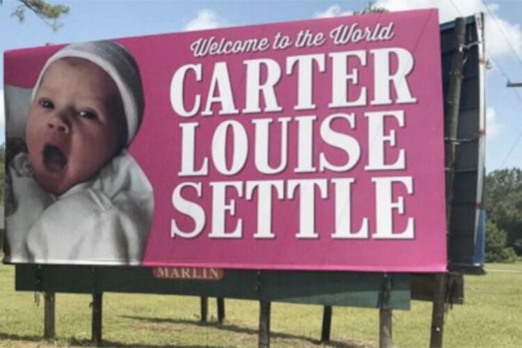 Carter Louise Settle billboard