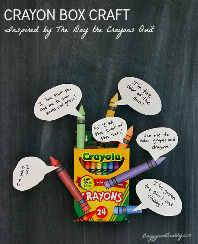 the day the crayons quit craft ideas