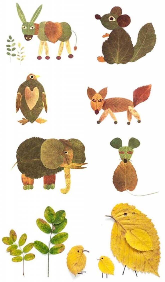 leaf animals craft