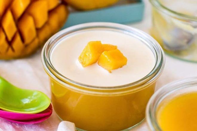 Mango jelly pots recipe