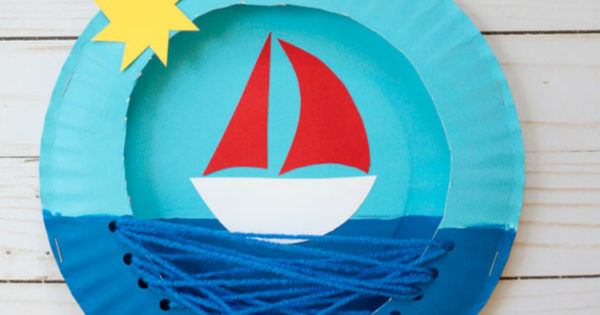 Ahoy little crafters: How to make a paper plate boat in just a few easy ...