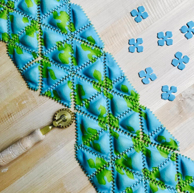 Salty Seattle veggiedyed multicoloured magical pasta