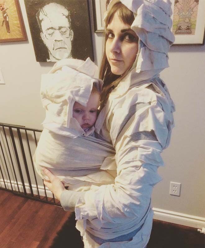 21 brilliant baby carrier Halloween costumes