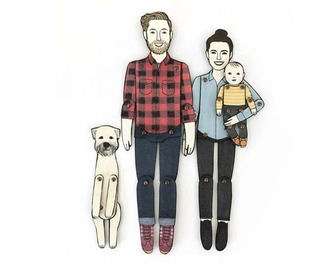 11 custom family portraits with an artistic twist