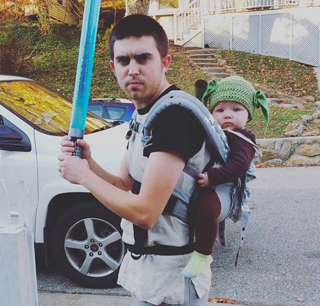 21 brilliant baby carrier Halloween costumes