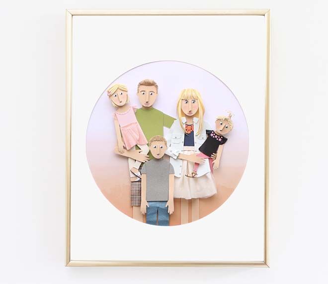 11 custom family portraits with an artistic twist