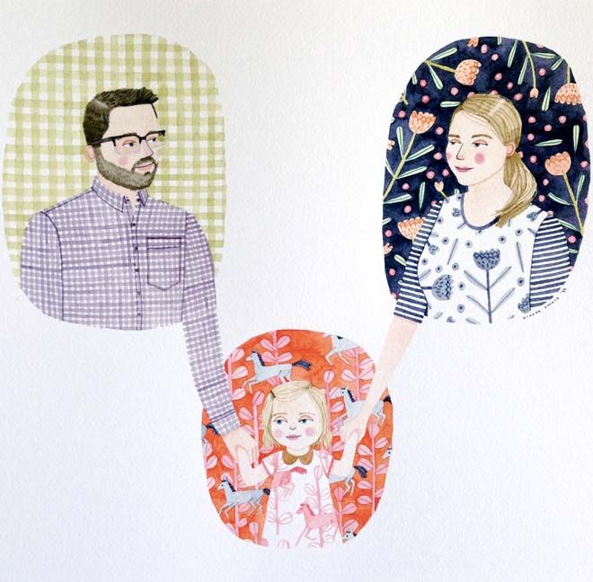 11 custom family portraits with an artistic twist