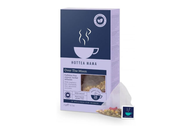 A box of HOTTEA MAMA Over the Moon Menstruation organic tea