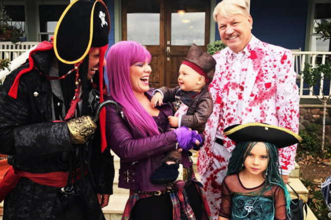 Pink 2017 Halloween family costume