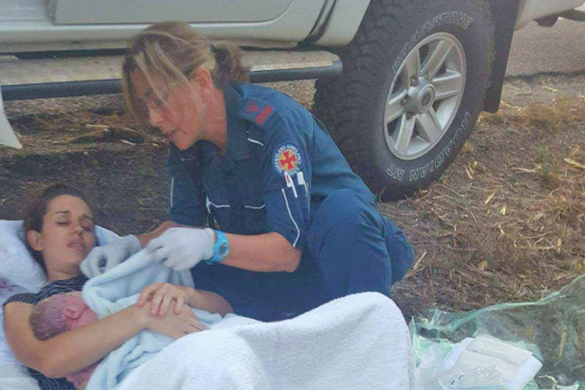 Queensland roadside birth