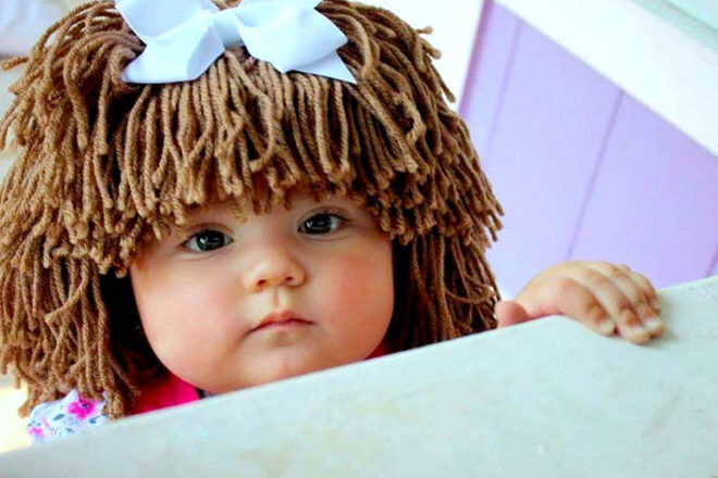 Yumbaby Cabbage patch doll wig brown