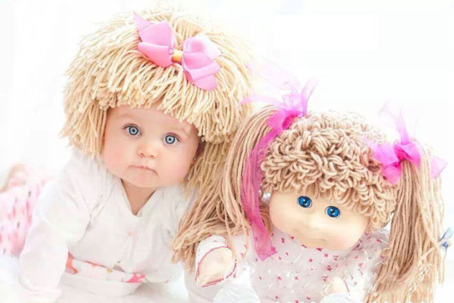 Yumbaby Cabbage patch doll wig blonde Etsy