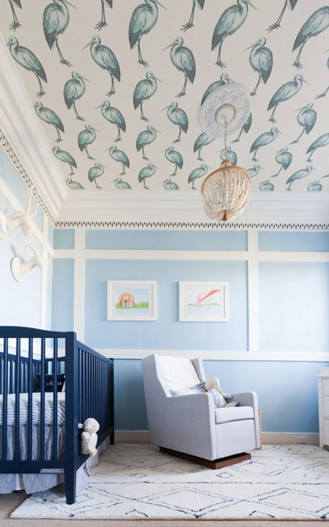 15 ways to use wallpaper on the ceiling
