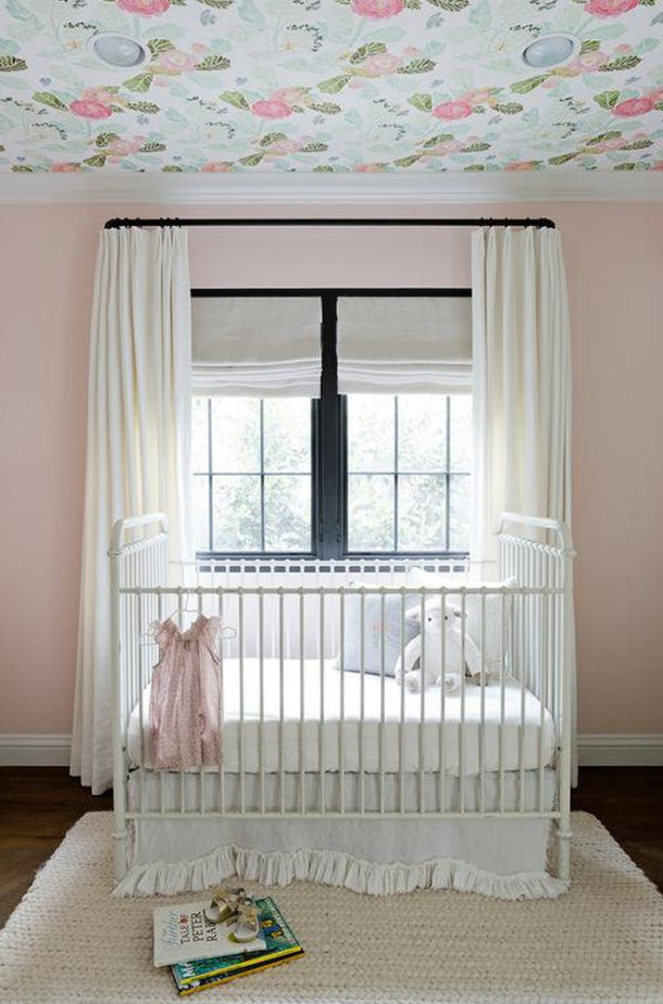 Nursery trend 15 ways to use wallpaper on the ceiling