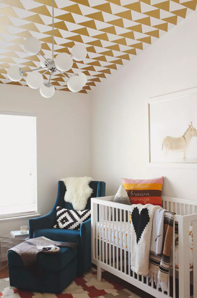 15 ways to use wallpaper on the ceiling