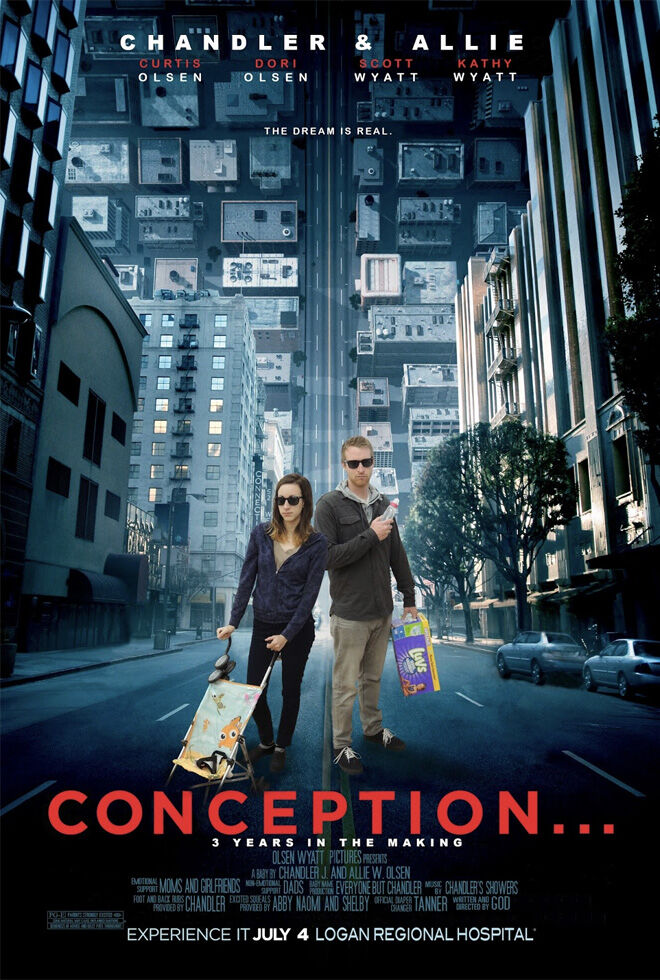 Conception pregnancy movie poster announcement