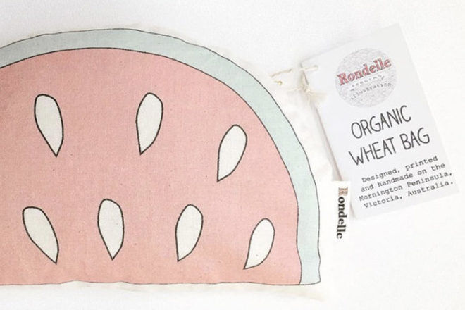 Rondelle Designs Watermelon wheat bag Etsy