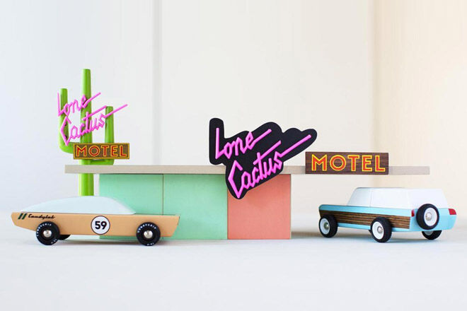 Candylab wooden toy cars loan cactus