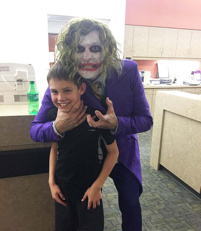 Doctor in Joker costume delivers baby