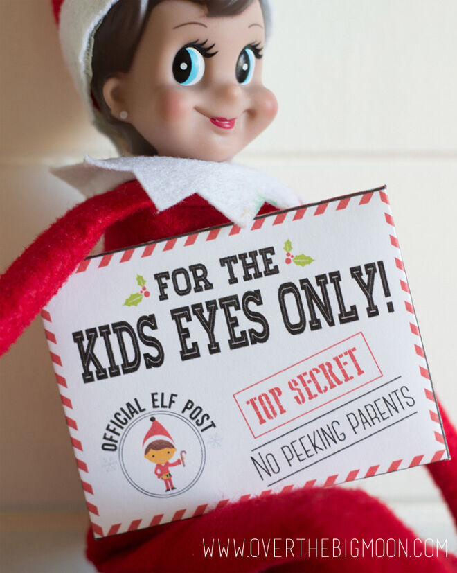 Letter to the kids from Elf on the Shelf