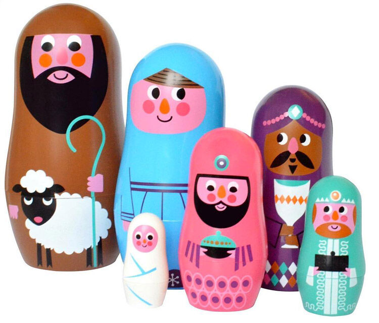 Made by 500 nesting dolls Christmas