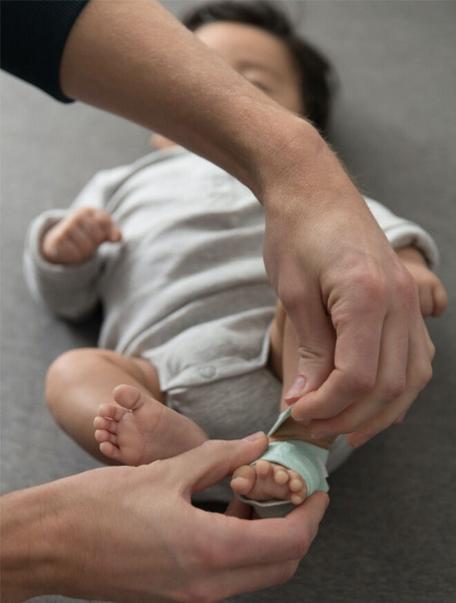 The Owlet Smart Sock baby monitor tracks a baby's heart rate and oxygen levels as they sleep