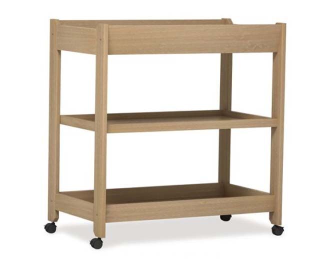 Boori change table with shelves