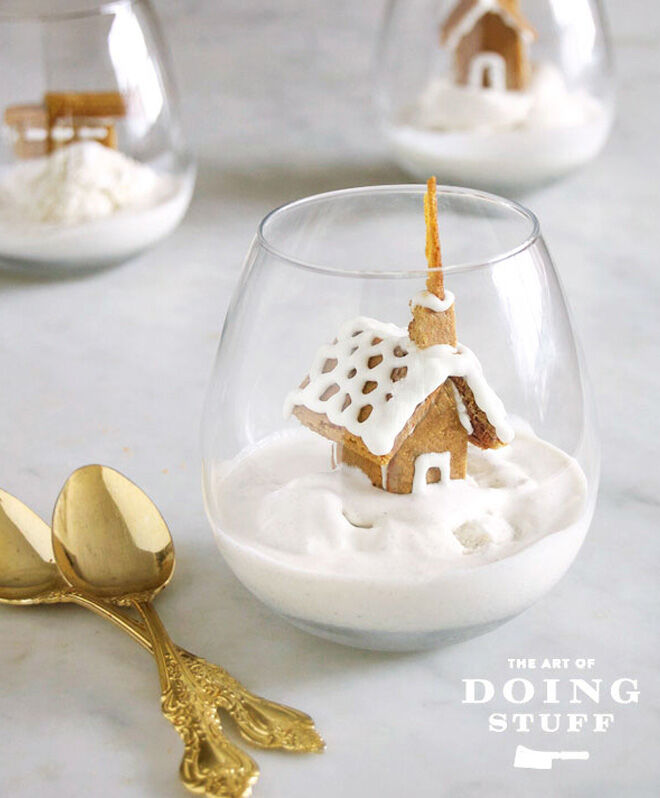 Gingerbread house icecream