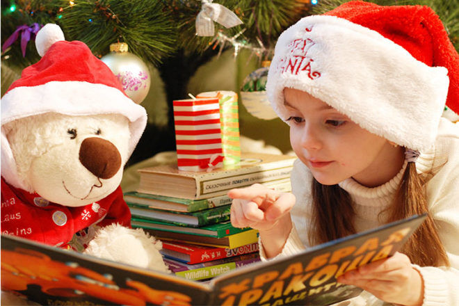 Read a book on Christmas Eve tradition