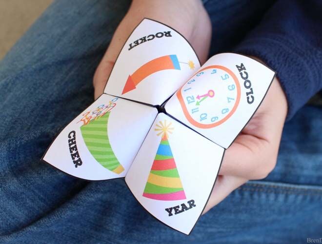 New Year's Eve fortune teller for kids