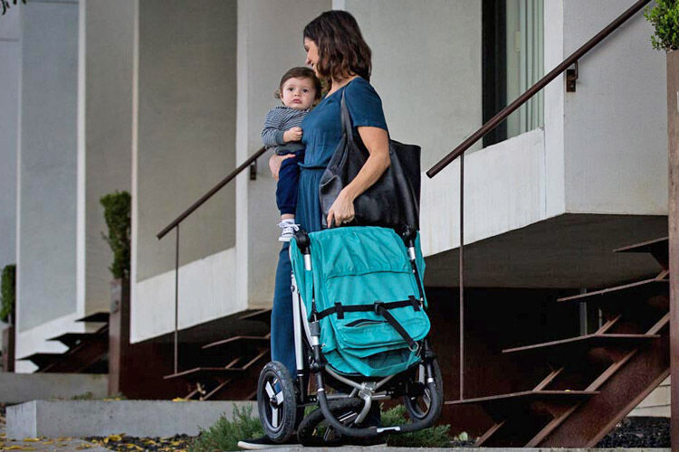 Folded Bumbleride pram