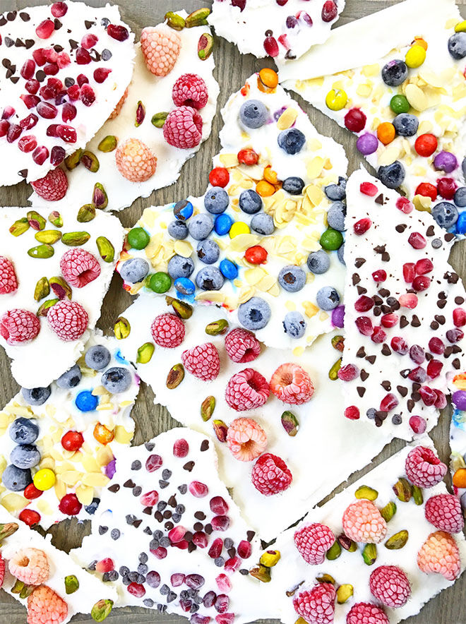 Frozen Yoghurt Bark