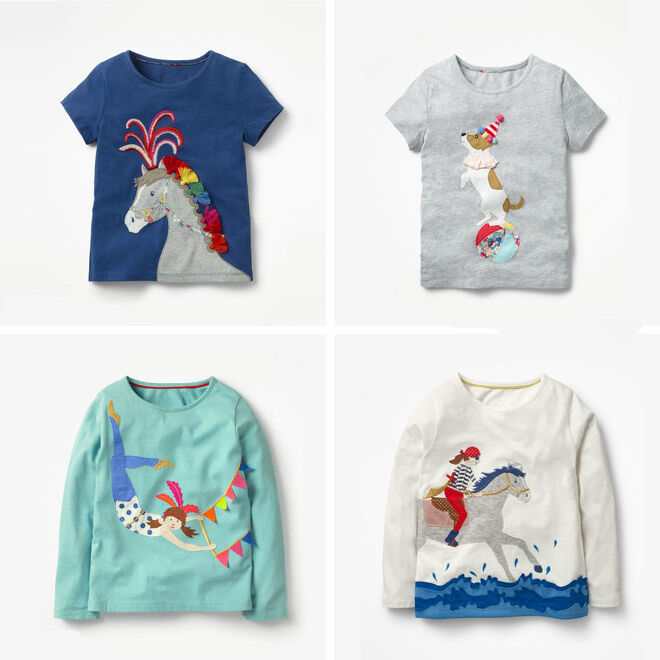 Mini Boden Circus Collection Tops