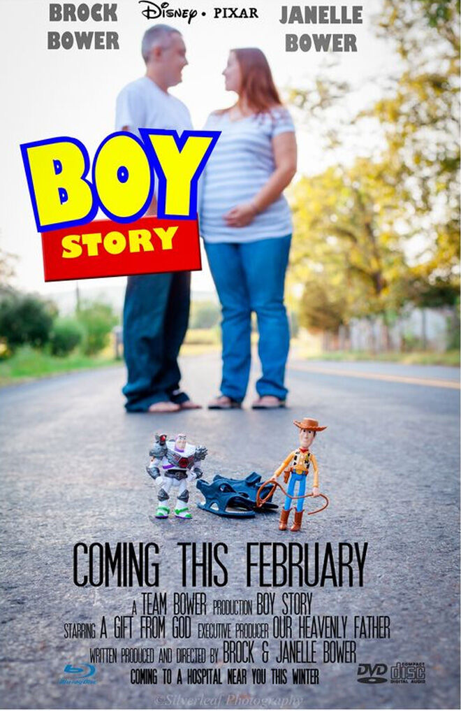 Boy Story movie pregnancy announcement