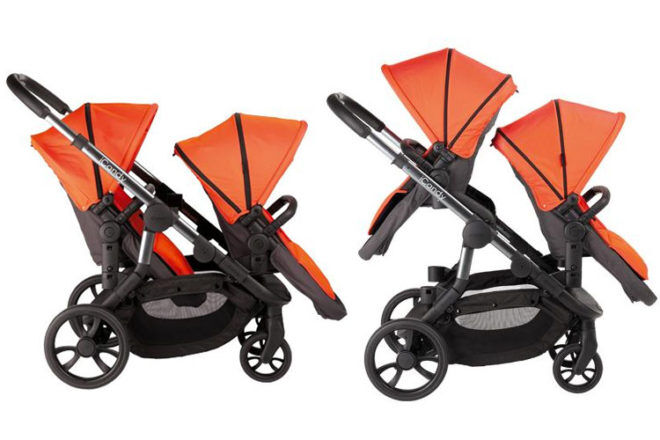 iCandy Orange stroller double toddlers