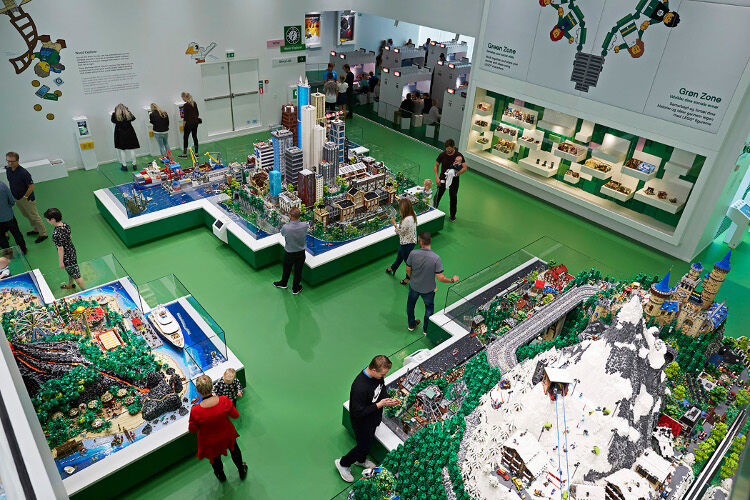 Creative play in the house that LEGO built