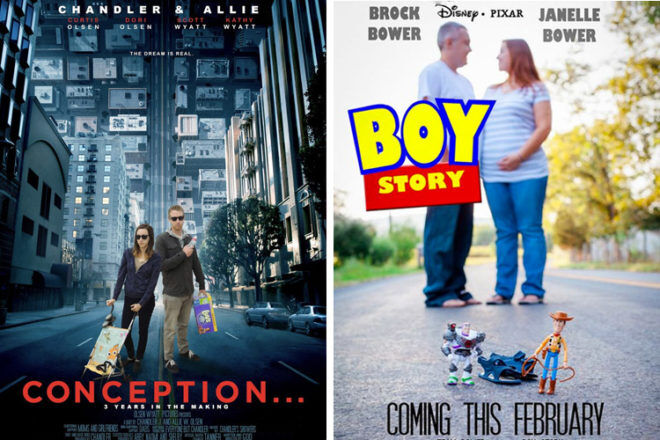 Movie Poster pregnancy announcements