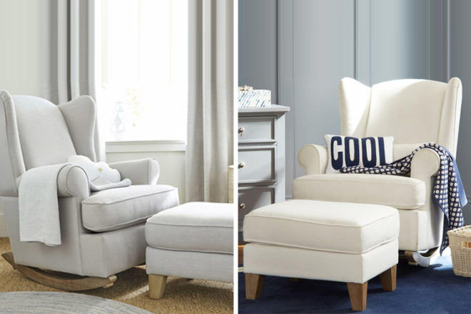 Pottery Barn Kids Wing-backed nursing chair