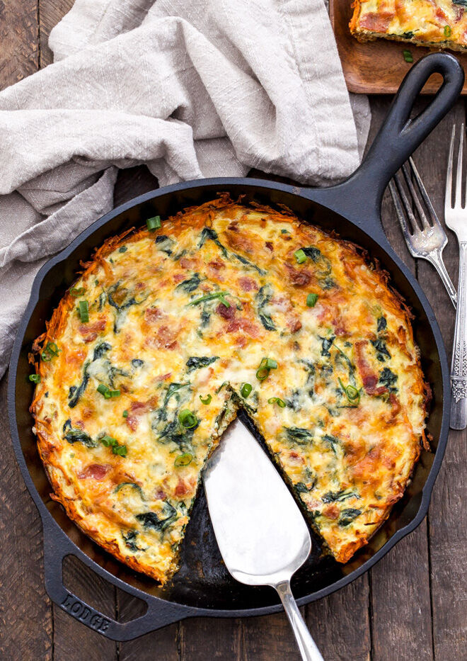 Gestational diabetes breakfast quiche and sweet potato recipe